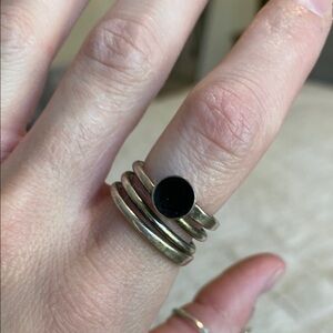 🌼 Sterling silver spiral ring stamped 925